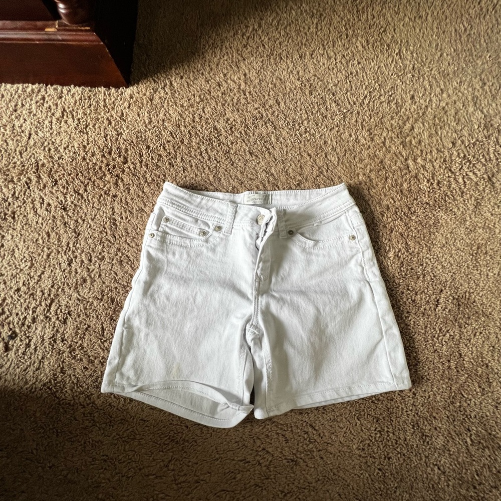 Seven7 White Jean Shorts